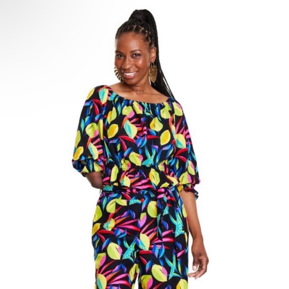 Lemon Print Bardot Top from Tabitha Brown x Target